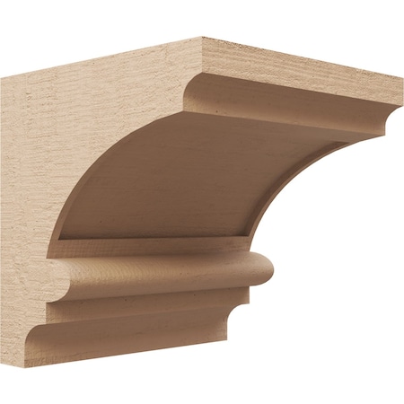 Ekena Millwork 12"W x 12"D x 12"H Wide Diane Rough Cedar Woodgrain TimberThane Corbel, Primed Tan CORUR12X12X12DIARCPR